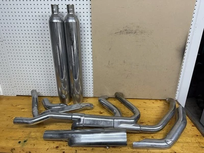 Silenciadores de tubos de escape ultra clásicos para Harley-Davidson Tri Glide 10-16 Foto 1 de 4