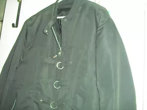 MEN'S X ELEMENT BLACK BIKERS COAT, NO ARMOUR, SIZE L. - Picture 1 of 6