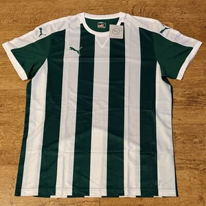Puma Dry Cell Striped Short Sleeve T-Shirt Power Green White UK XXL 2XL - Bild 1 von 19