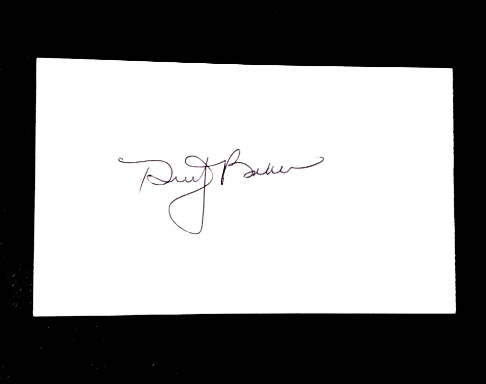 DUSTY BAKER HOUSTON ASTROS MANAGER DODGERS OF SIGNED AUTOGRAPHED INDEX CARD 3X5 - Image 1 of 1