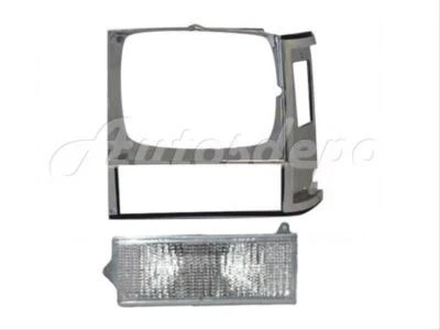 Faro cromado bisel puerta luz estacionamiento Lh 2 piezas para Cherokee tipo único 84-90 Foto 1 de 3