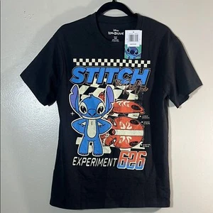 Disney Black and Blue Short Sleeve Tee with Cartoon Graphic - Picture 1 of 6