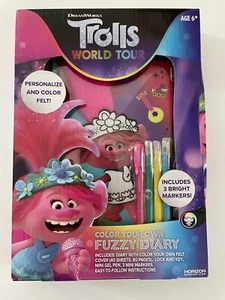 DreamWorks Trolls World Tour Fuzzy Diary POPSTAR Poppy New - Picture 1 of 2