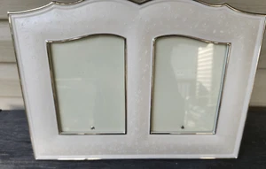 Lenox Wedding Promises Opal Innocence 5” x 7” Double Frame - Picture 1 of 6