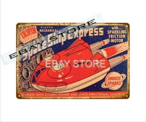 lodge cafe JAPANESE AMERICAN SPACE VEHICLE TOYS retro tin sign plaque - Picture 1 of 2