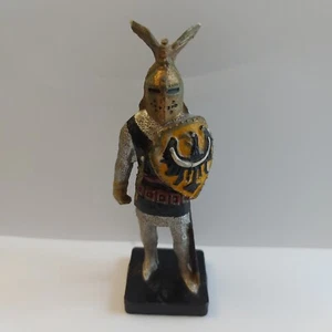 Vintage Rare Poland Plastic Medieval Knight Soldiers Toy Figurine 10-11cm - Picture 1 of 10
