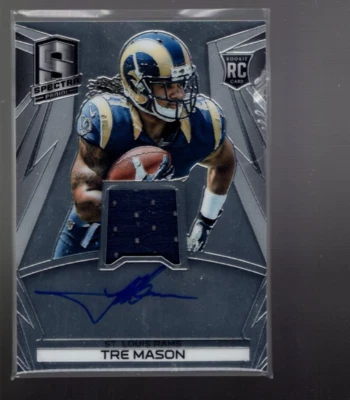 B4256- 2014 Panini Spectra #225 Tre Mason Auto Jersey /149 - NM-MT - Image 1 of 2
