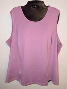 Worthington Woman Stretch 1X Purple Sleeveless Tank Scoop Neck - Picture 1 of 2