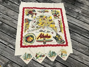Vintage Unused Barth & Dreyfuss Yucca Print Alaska Souvenir tablecloth Napkins - Picture 1 of 9