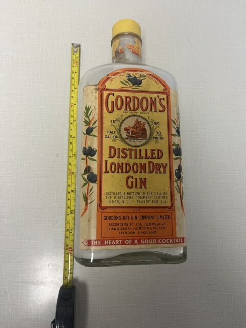 Gordons London Dry Gin Early 1980s 1.75 Liter