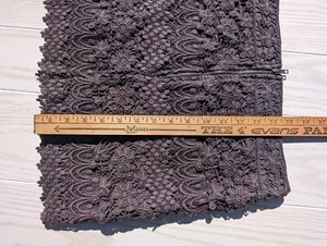 American Eagle grau Häkelspitze Rock Mini Reißverschluss Damen 8 Boho Hippie Country Chic - Bild 1 von 10
