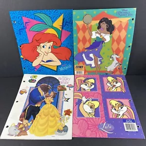 Vintage Posten Disney Impact Calego kleine Meerjungfrau Schöne & das Biest Ordner Lola Hase - Bild 1 von 11