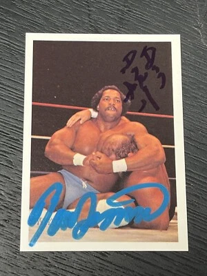 ARN ANDERSON & RON SIMMONS 1988 WONDERAMA NWA SIGNED AUTOGRAPHED CARD - Image 1 of 2
