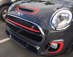 MINI JCW FOG AND REAR BUMPER SURROUNDS / AERO / DECALS/ STICKERS - Picture 1 of 2