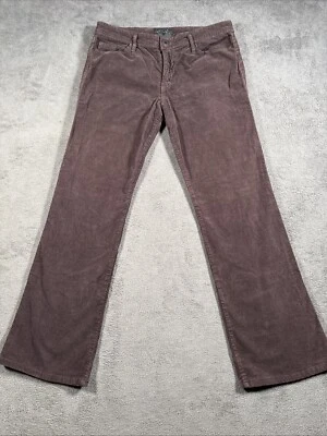 Sanctuary Corduroy Pants Womens 32x31 Brown/Purple Low Flared Flap Pocket Y2K - Image 1 of 4