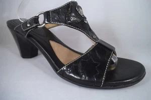 NEW NATURALIZER N5 COMFORT "ADRIA" BLACK SANDAL LEATHER UPPER SIZE 10 M ~DAMAGED - Bild 1 von 18