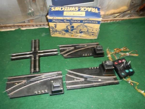 3 American Flyer A.C. Gilbert 1Pr. 720A Remote Control Track Switches W/Box Work - Picture 1 of 11