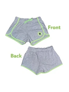 Converse Athletic Shorts Girls size M 10 - 12 yrs Gray Neon Green - Picture 1 of 5