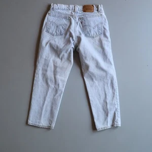 Vtg Orange Tab Levis Jeans Boys Youth 550 30 x 24 Measure 28 x 23.5 Light Wash - Picture 1 of 6