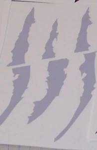 Claw Headlight Rip Ripps Graphic Stickers Decals FIT 2005 - 2023 Dodge Charger - Picture 1 of 14