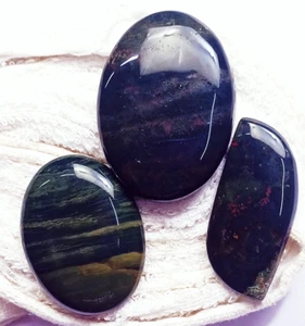 100% Natural Green Jasper 121.65 Ct 3 Pieces Lot Loose Gemstones Certified - Picture 1 of 6