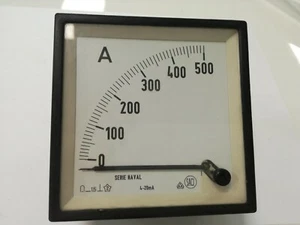 SACI Amperimetro amperemeter 0-500A 95X95mm  - Picture 1 of 1