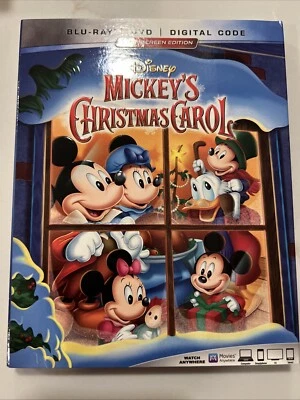 Mickey's Christmas Carol Disney Blu-ray + DVD + Digital Code + Slipcover NEW - Image 1 of 4