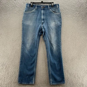 Vintage LEVIS Jeans Mens 34X32 Blue Straight Leg Orange Tab Light Wash Denim * - Picture 1 of 14