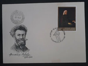 1967 Hungary Mihály Munkácsy FDC ties 60f stamp cancelled Budapest - Picture 1 of 2