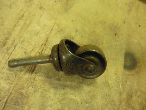 Vintage steel  caster roller swivel Cover