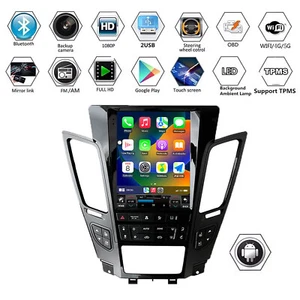 Radio Style Screen Android 11 For Tesla Cadillac CTS CarPlay GPS NAVI WIFI BLACK - Picture 1 of 9