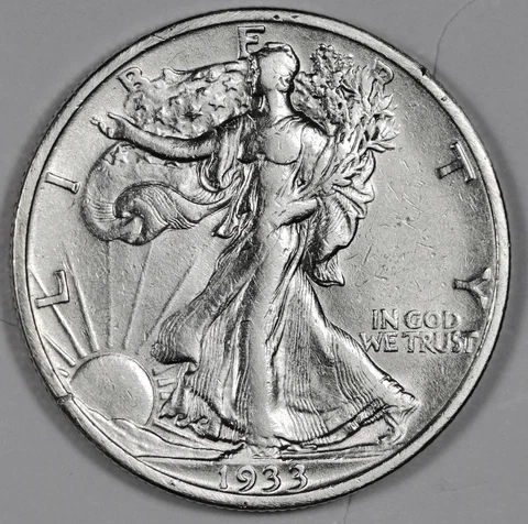 1933-s Walking Liberty Half.  High Grade.  Inventory I.  182926 Cover