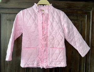 CLASSIC WHIMSY PINK QUILTED JACKET COAT GIRLS SZ 6-RUFFLES NWOT - Picture 1 of 5