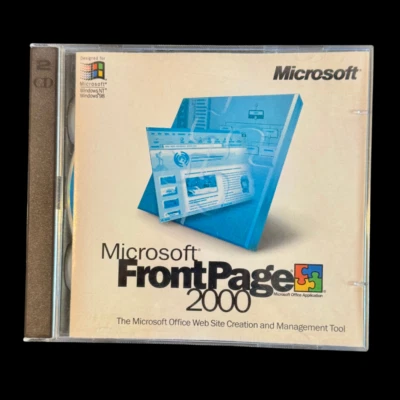 Microsoft Office FrontPage 2000 Upgrade 2 CD's with Product Key - Image 1 of 2