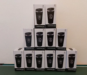 VW Bulli Thermobecher | Travel Mug | 450 ml Edelstahl schwarz zum aussuchen NEU - Bild 1 von 5