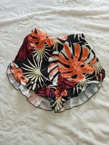 Multi Coloured Flowery Shorts Size M/10 - Picture 1 of 4