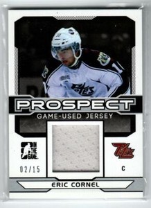 2014-15 ITG Draft Prospects Jerseys Silver #PGU10 Eric Cornel /15 (ref 224125)