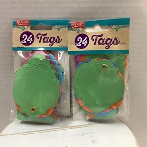 Leisure Arts 24 Colored Gift Tags-2 Pkgs - Picture 1 of 5