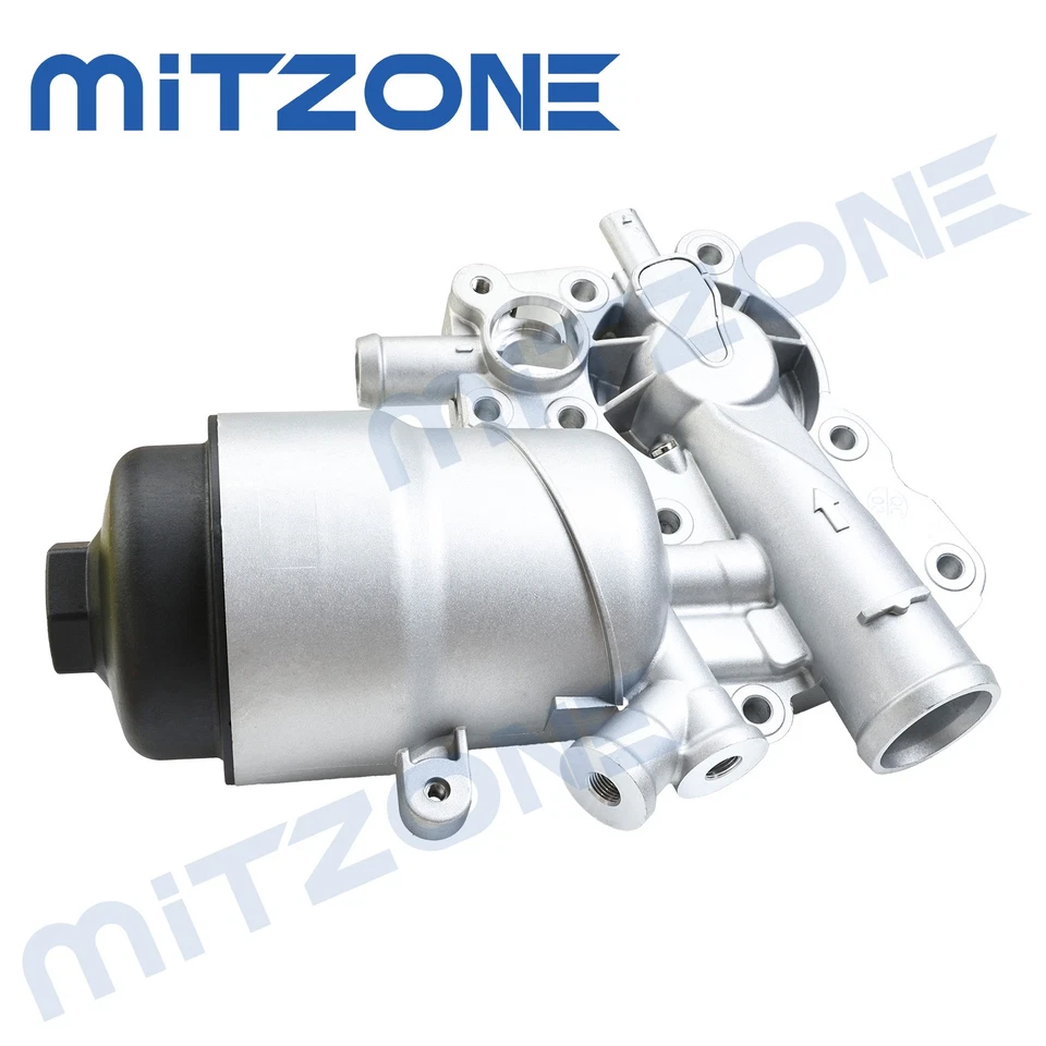 Carcasa de filtro de aceite Mitzone con termostato para 14-16 A6 A7 A8 Quattro Q5 Q7 3,0 L Foto 1 de 4
