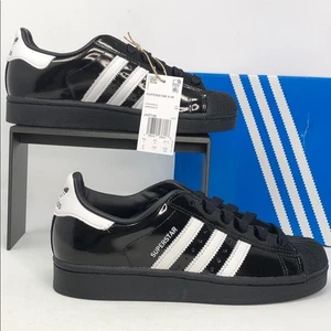 Tenis clásicos Adidas Superstar II charol negro blanco JH7756 para mujer - talla 6 - Imagen 1 de 13