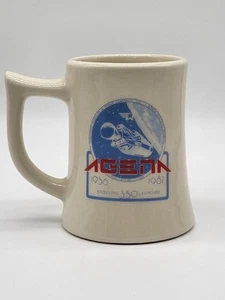 AGENA Coffee Mug Cup 1956-1981 350 Launches Lockheed Missiles Space VTG - Picture 1 of 7