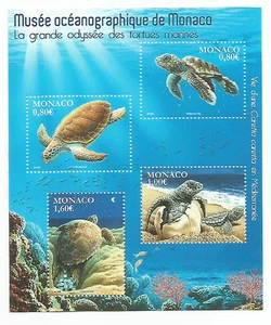 Mónaco (2016) Bloque 118 Tortugas Marinas MNH. - Imagen 1 de 1