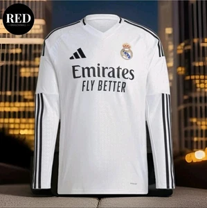 Camiseta de fútbol local Adidas Real Madrid camiseta blanca de manga larga IT3442 - XL para hombre - Imagen 1 de 10