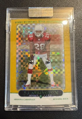 2005 Topps Chrome Gold Xfractors #/399 J.J. Arrington #166 Rookie Cardinals - Image 1 of 2