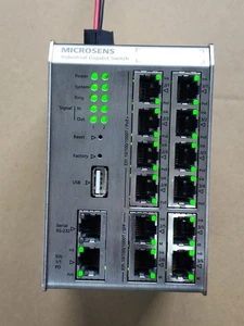MS652119PM MICROSENS INDUSTRIAL GIGABIT SWITCH  MS652119PM - Picture 1 of 11