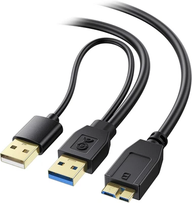 Cable Matters 5Gbps Micro USB 3.0 a USB Cable Divisor - 20 Pulgadas, Micro-B 3.0 Foto 1 de 4