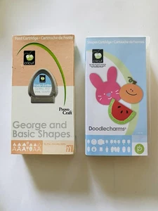 NUEVO Doodlecharms y cartucho Cricut George Basic Shapes fuente y forma usado - Imagen 1 de 16