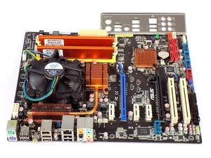 Mainboard CPU RAM Retro Bundle: Asus P5Q PRO / Intel Core 2 Duo E7400 / 4GB DDR2 - Bild 1 von 1