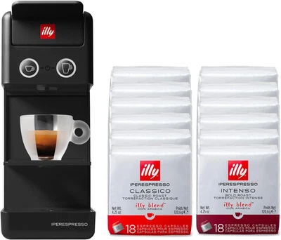Caffè Macchina per Caffè Iperespresso Y3.3 Di Colore Nero Con 216 Capsule Iperes - Immagine 1 di 4