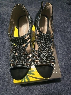 Hogar/Mujeres Zapatos de Vestir Brillo Estrás Cristal Tacón Alto Foto 1 de 4